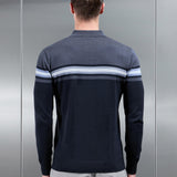 Cotton En Maille Colour Block Boutonné Polo