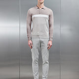 Cotton En Maille Colour Block Polo