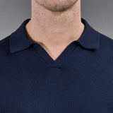 Cotton En Maille Revere Collar Polo