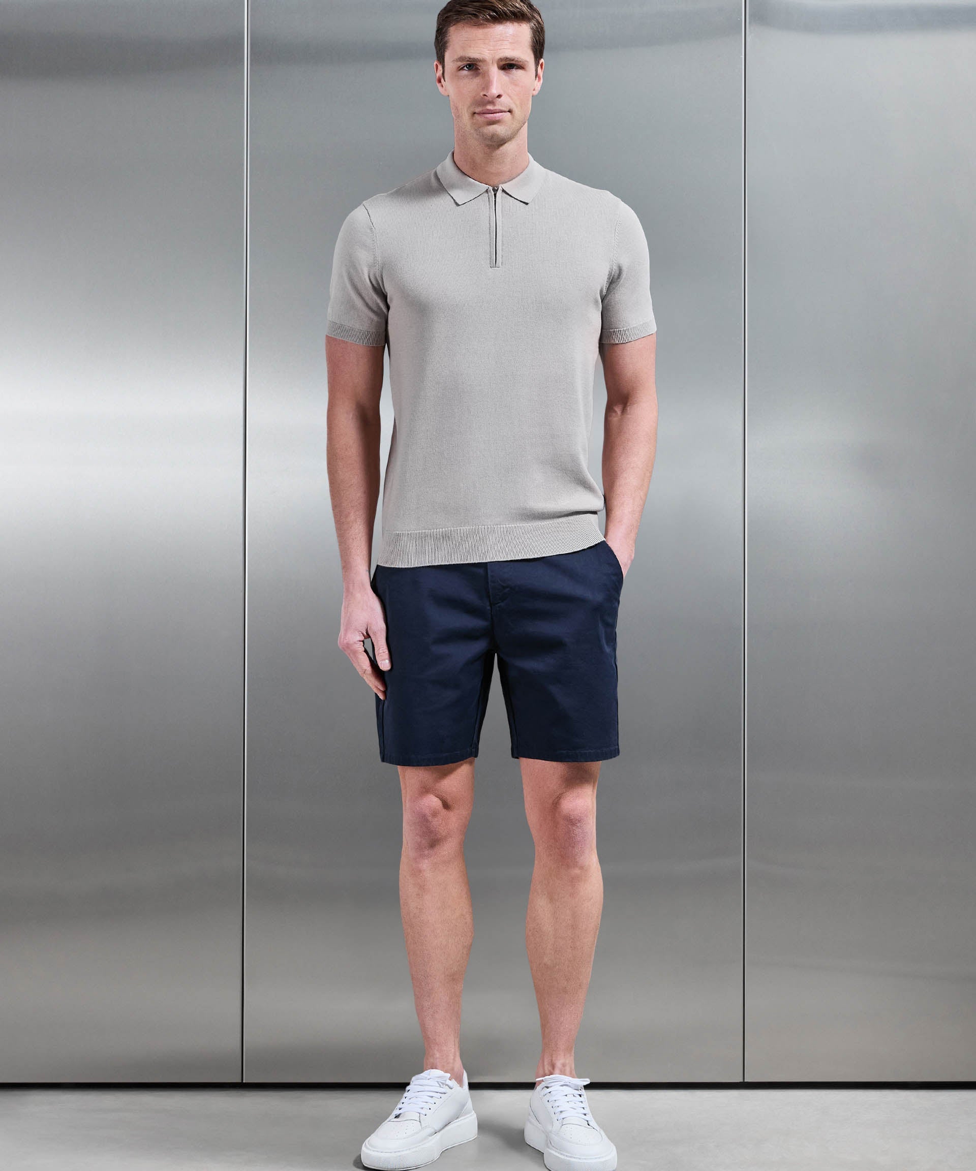 Polo Zippé Coton Shirt