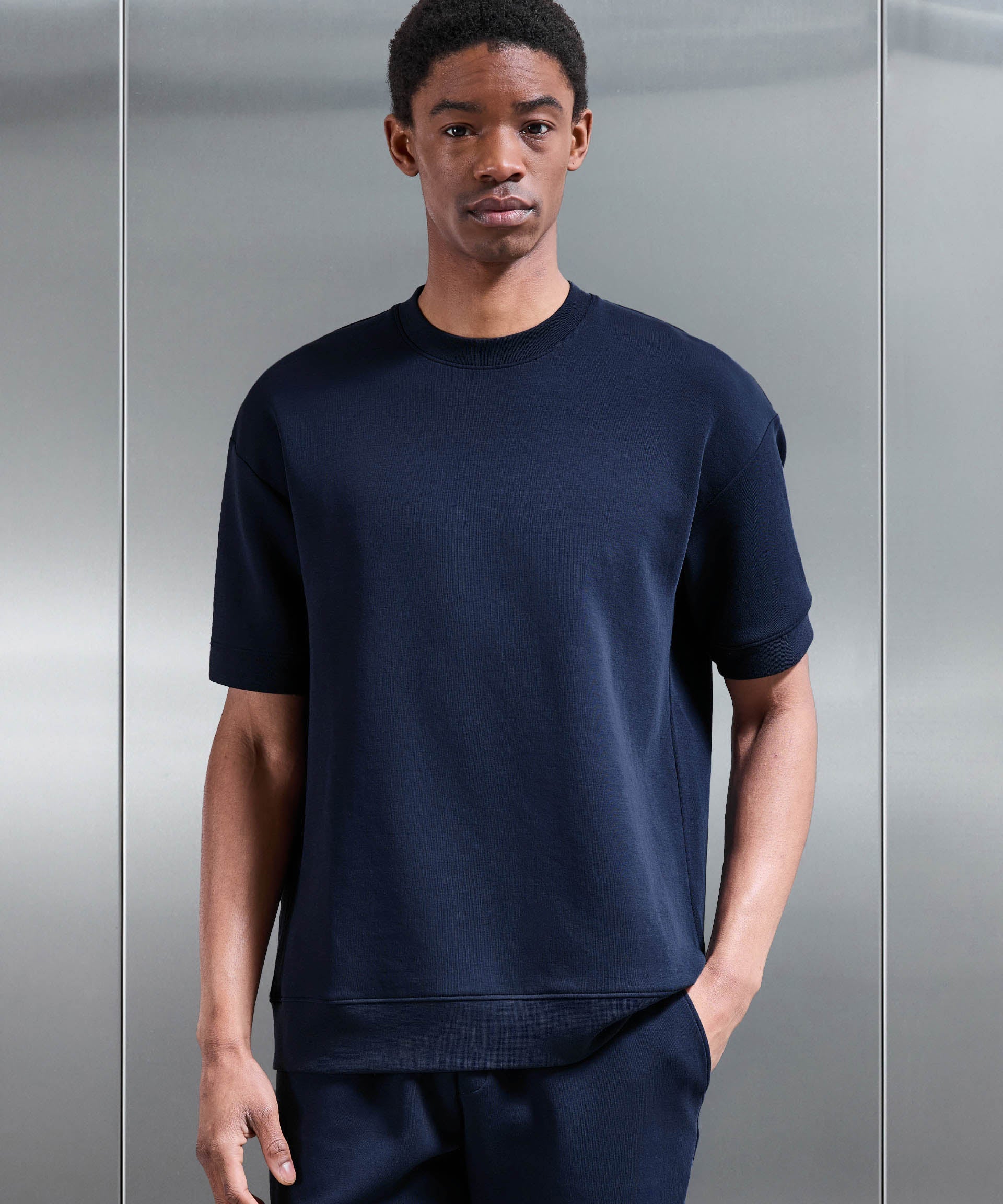 T-Shirt Côtelé Relaxed Luxe