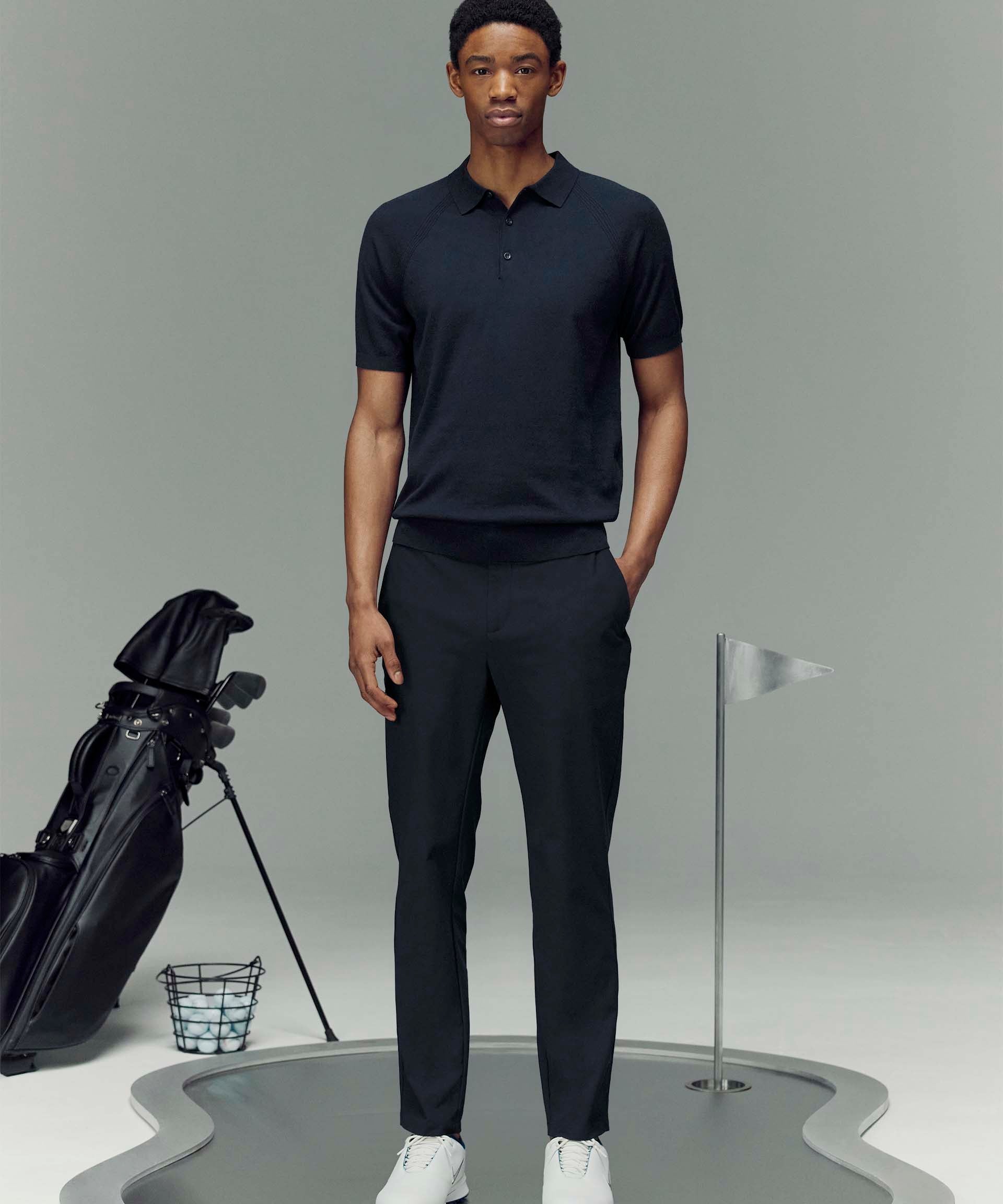 Golf En Maille Boutonné Polo