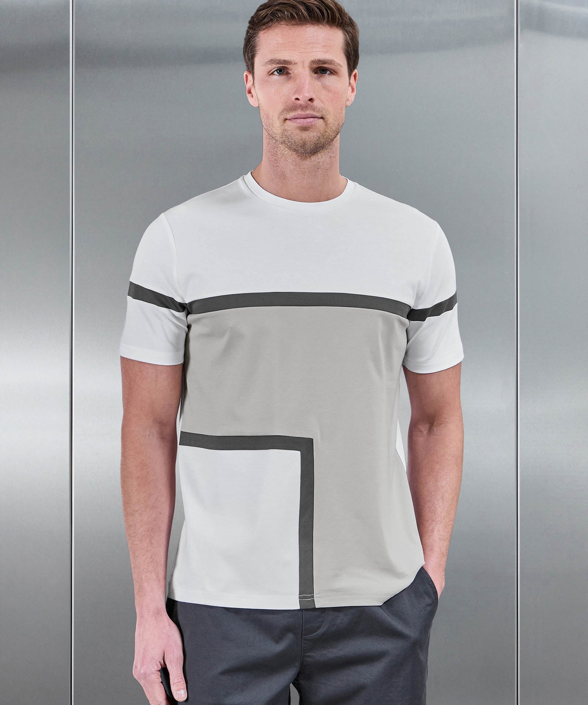 T-Shirt Colour Block Mercerisé Oden