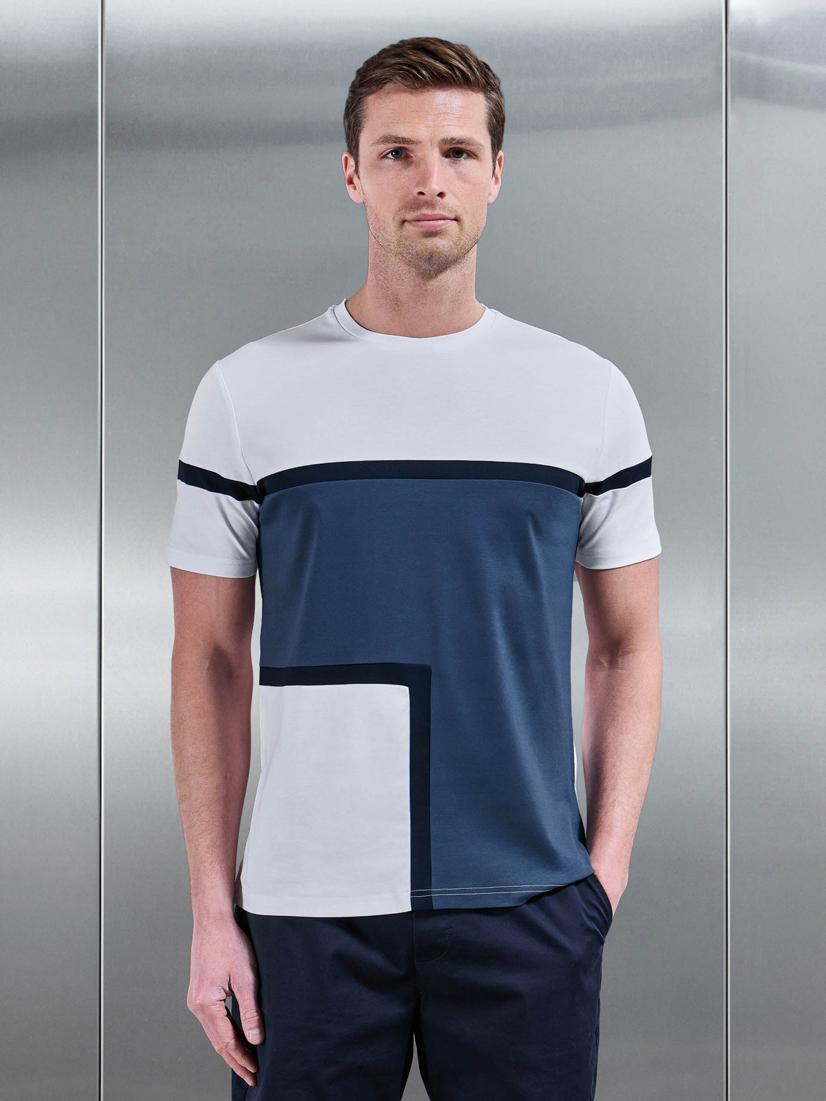 T-Shirt Colour Block Mercerisé Oden
