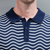 Wave En Maille Boutonné Polo